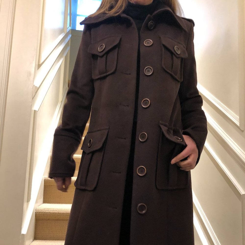 Sinequanone wool and cashmere 7/8 coat